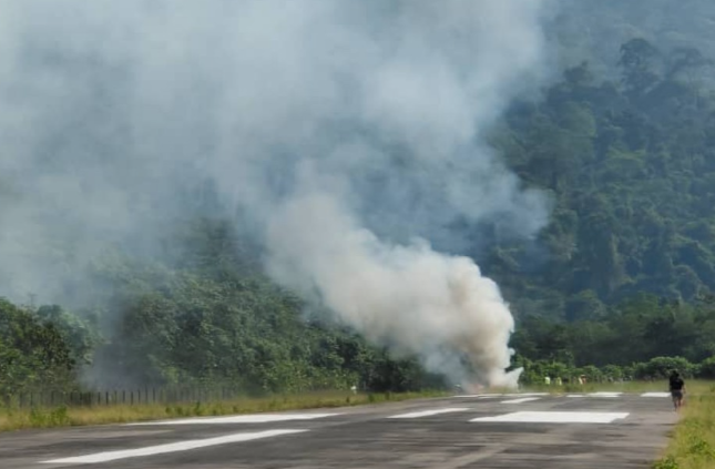 Helikopter Khidmat Doktor Udara terhempas di Long Lellang, Sarawak